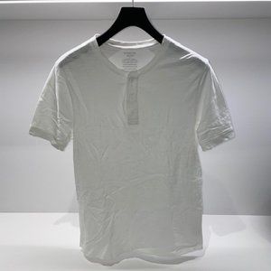 Vince Short Sleeve Henley White M